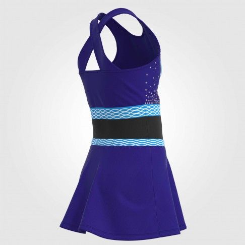 discount light blue youth two piece cheerleader top costume blue 6