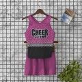 discount light blue youth two piece cheerleader top costume purple