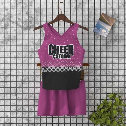 discount light blue youth two piece cheerleader top costume purple 0