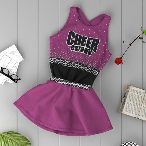 discount light blue youth two piece cheerleader top costume purple 1