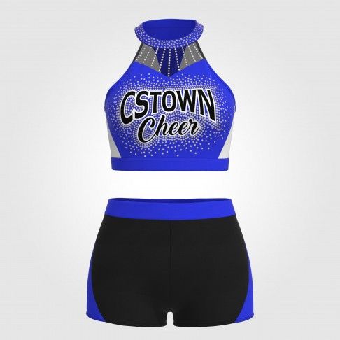 design drill cheer practice wear blue 2