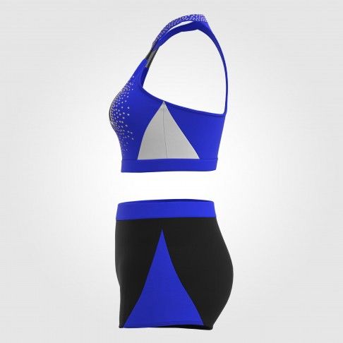 design drill cheer practice wear blue 4