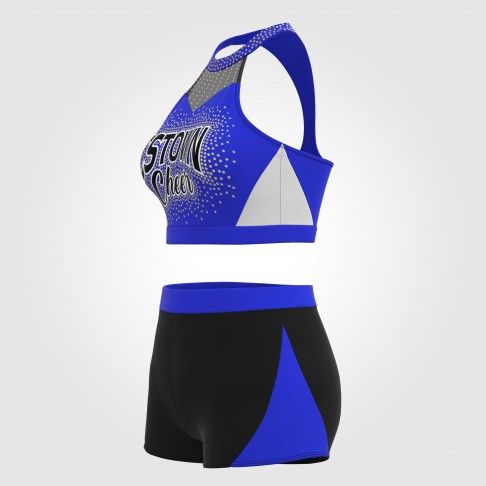 design drill cheer practice wear blue 5