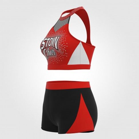 design drill cheer practice wear red 5