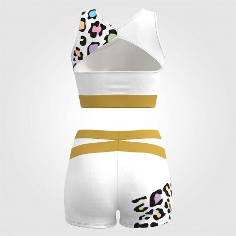 yellow old cheer women's nfl cheerleader outfits white 3