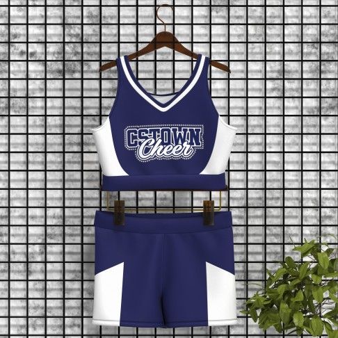create your own youth cheer practice uniform blue 0