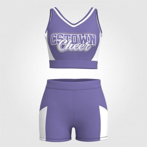 create your own youth cheer practice uniform purple 2