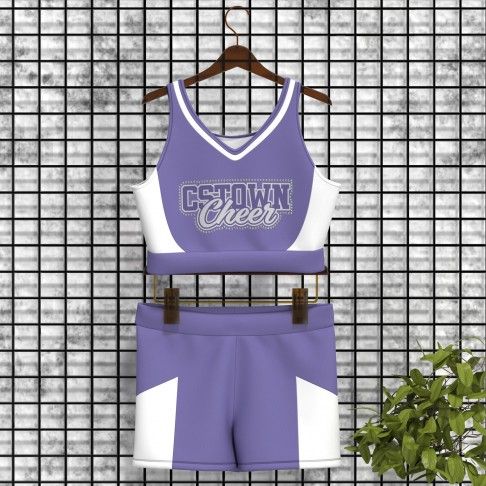 create your own youth cheer practice uniform purple 0