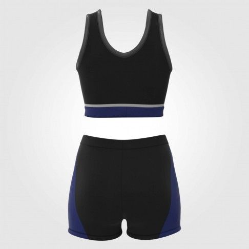 youth black and red cheer athletics practice wear blue 3