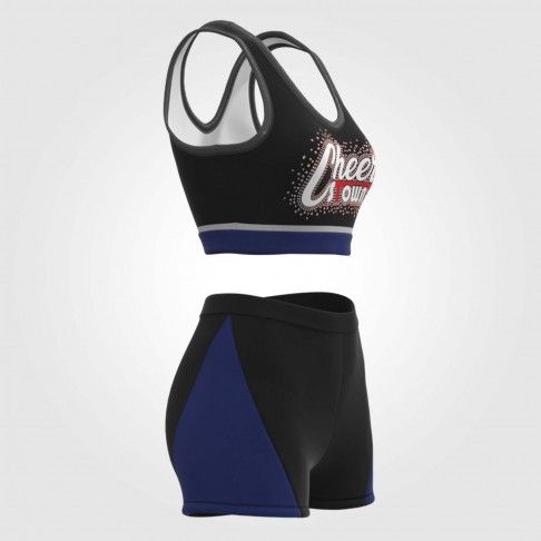 youth black and red cheer athletics practice wear blue 5