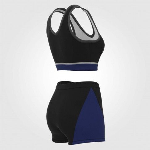 youth black and red cheer athletics practice wear blue 6