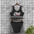 youth black and red cheer athletics practice wear grey