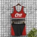 youth black and red cheer athletics practice wear red