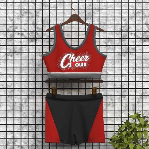 youth black and red cheer athletics practice wear red 0