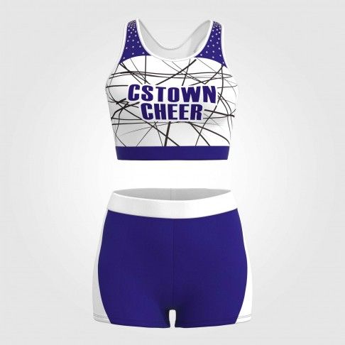 plus size red and white guy cheer uniforms blue 2