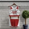 plus size red and white guy cheer uniforms red