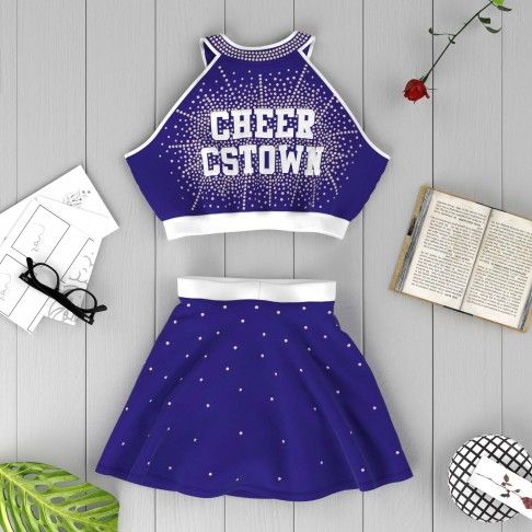 modest purple cheerleader costumes for 7 year olds blue 1