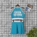 modest purple cheerleader costumes for 7 year olds cyan