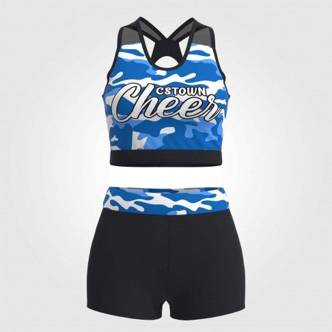design your own practice cheer outfits for dance blue 2