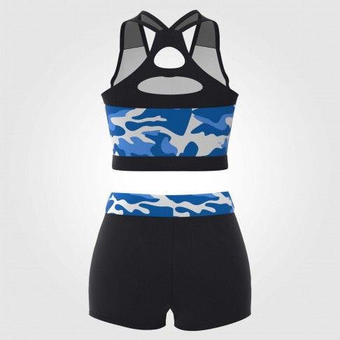 design your own practice cheer outfits for dance blue 3