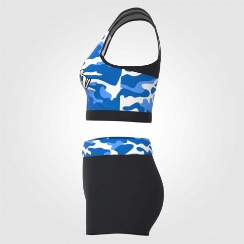 design your own practice cheer outfits for dance blue 4