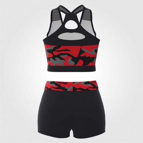 design your own practice cheer outfits for dance red 3