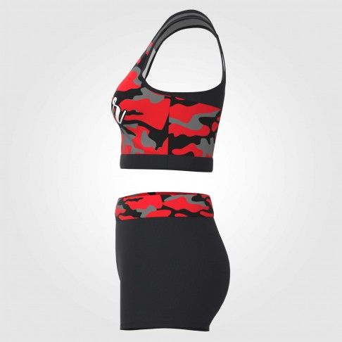 design your own practice cheer outfits for dance red 4