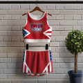 male red and white plus size cheer uniforms red