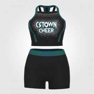 adult green plus size cheerleader costume