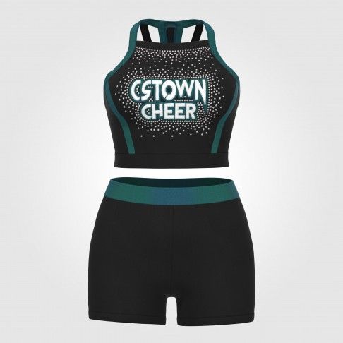 adult green plus size cheerleader costume green 2