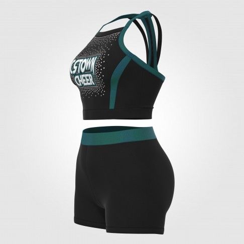 adult green plus size cheerleader costume green 4