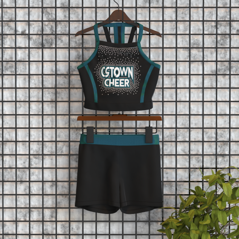 adult green plus size cheerleader costume green 0