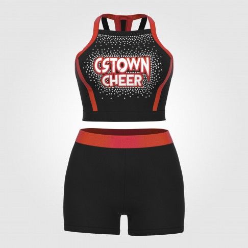 adult green plus size cheerleader costume red 2