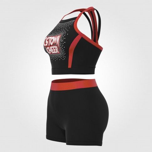 adult green plus size cheerleader costume red 4