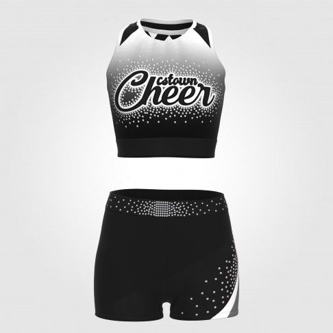 women blue cheerleading leotards black 2