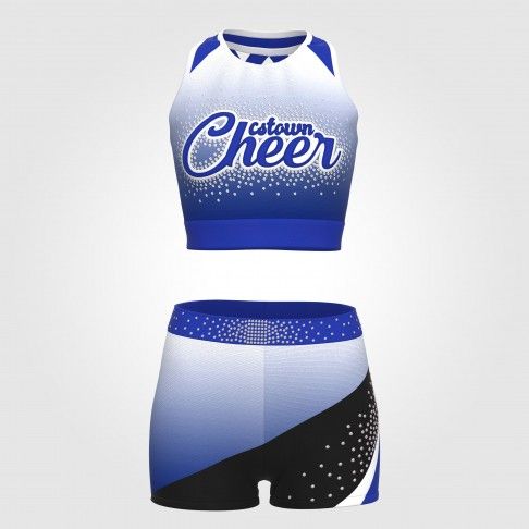 women blue cheerleading leotards blue 2