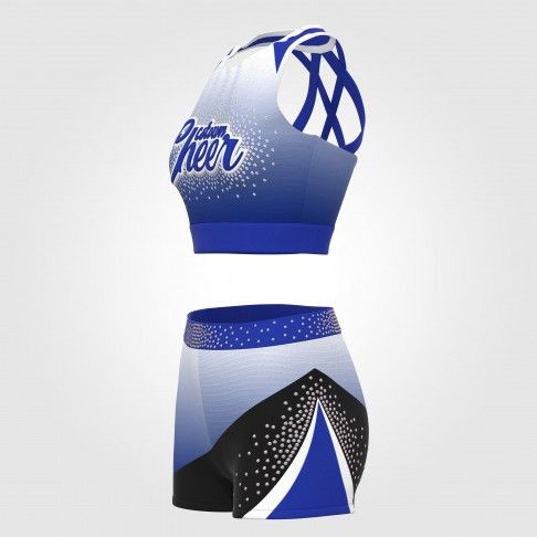 women blue cheerleading leotards blue 4