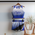 women blue cheerleading leotards blue