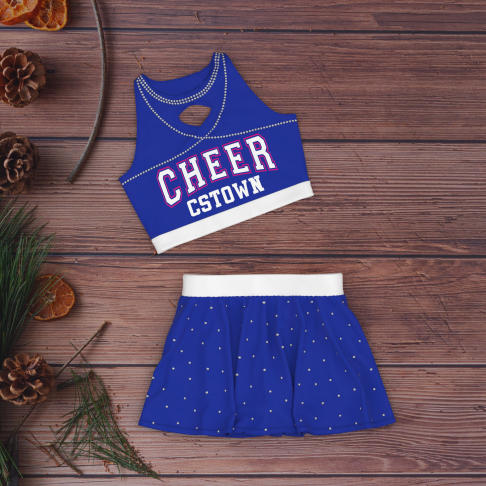 youth pink crop top all star cheer uniforms blue 1