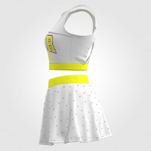 youth pink crop top all star cheer uniforms white 4