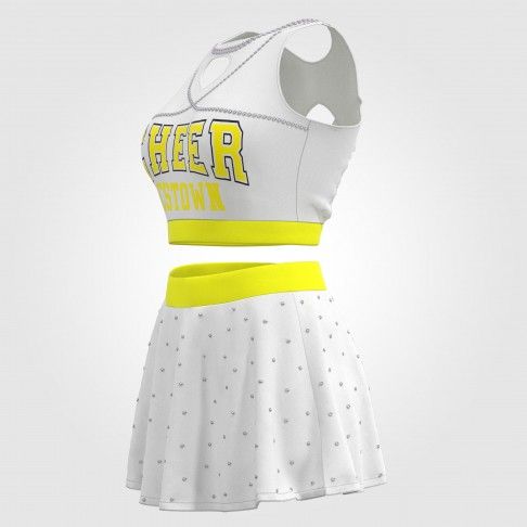 youth pink crop top all star cheer uniforms white 5