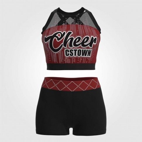 2t light blue glitter stars cheer uniforms red 2