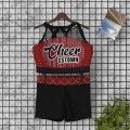 2t light blue glitter stars cheer uniforms red