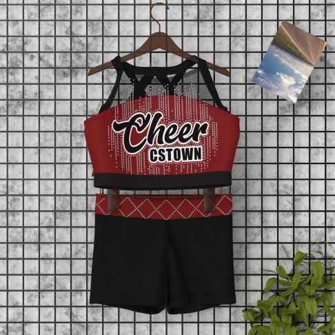 2t light blue glitter stars cheer uniforms red 0