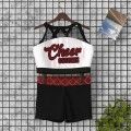 2t light blue glitter stars cheer uniforms white