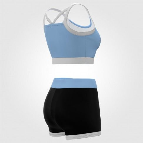 online wholesale cheer practice wear light blue 6