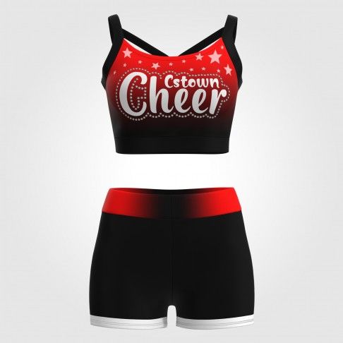 online wholesale cheer practice wear red 2
