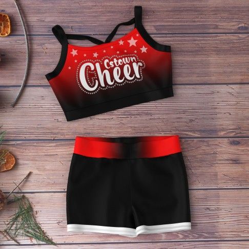 online wholesale cheer practice wear red 1