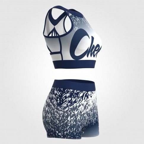 youth blue and gold crop top cheer uniform blue 6