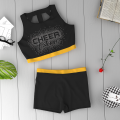 youth blue and yellow cheer uniform,midriff cheerleading uniforms yellow